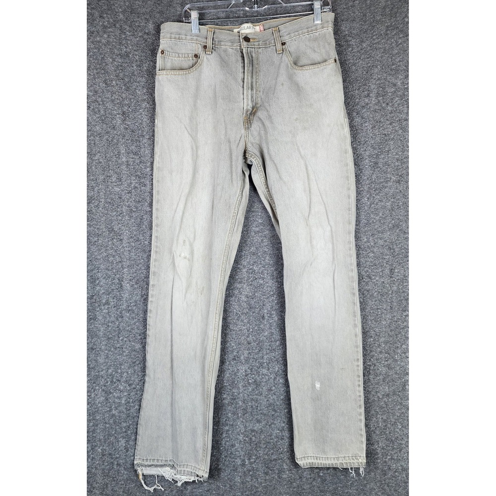 Levi's Jeans Mens 34x34 505 Regular Fit Gray Straight Leg Denim 2006 Vintage